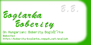 boglarka boberity business card